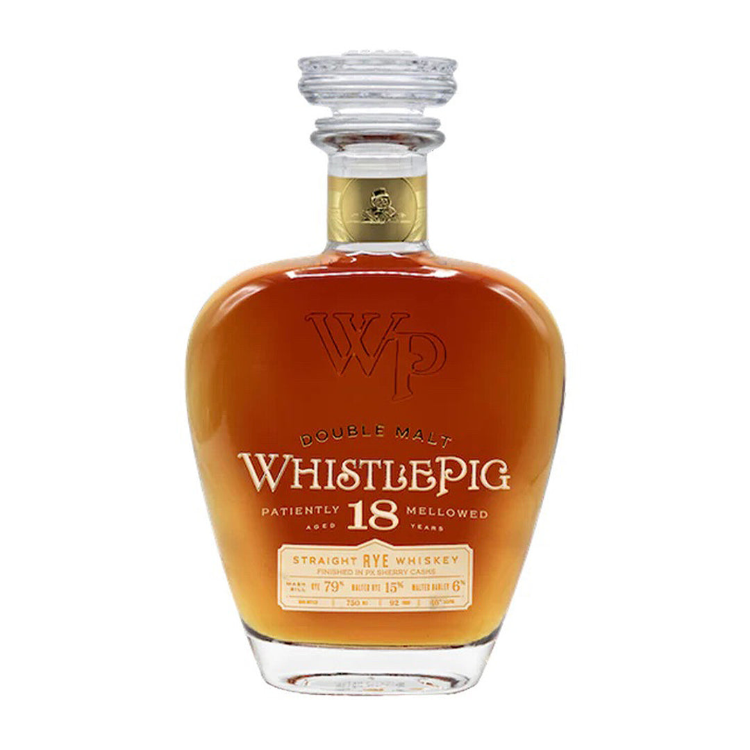 WhistlePig 18 Year Double Malt Single Barrel Straight Rye 750 ml - Cork & Mash