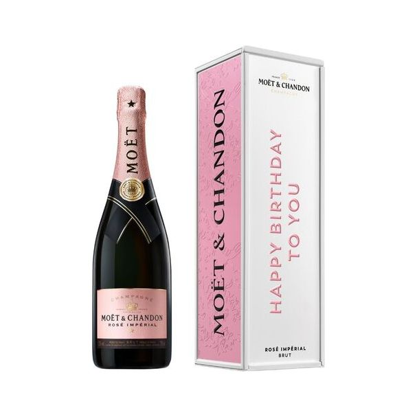 Moet & Chandon Rose Imperial Happy Birthday 750ml - Cork & Mash