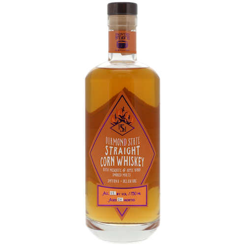 Painted Stave Diamond State Pot Still 750 ml - Cork & Mash