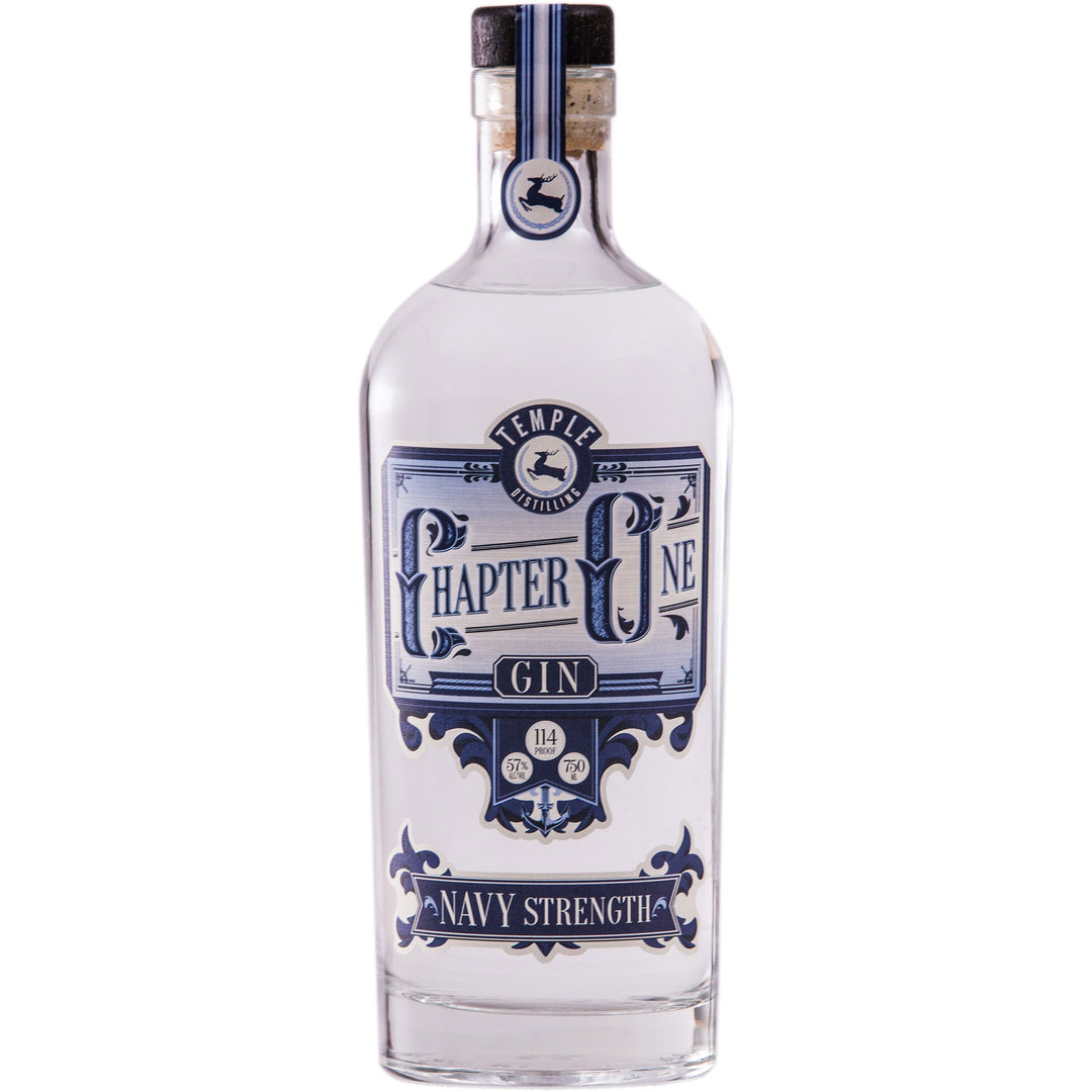 Temple Distilling Company Chapter One Navy Strength Gin 750ml - Cork & Mash