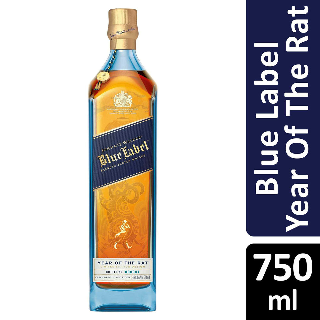 Johnnie walker blue label year of the Rat 92p 750 ml - Cork & Mash