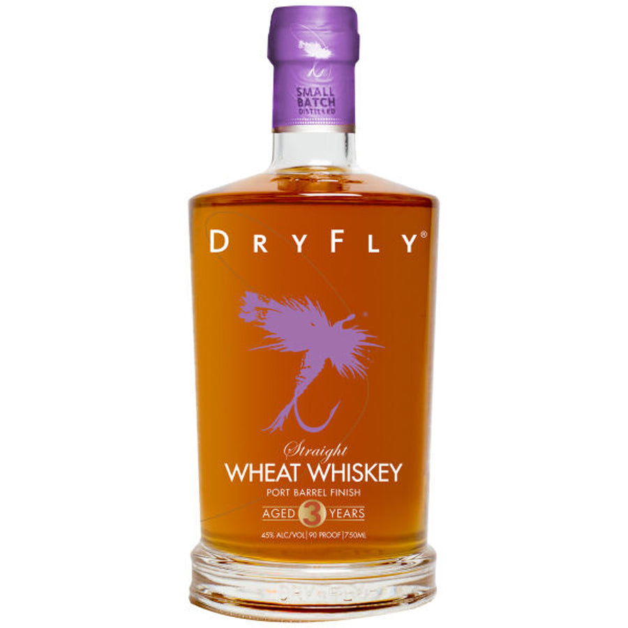 Dry Fly Straight Wheat Whisky PORT BARREL FINISH 3 year 750 ml - Cork & Mash