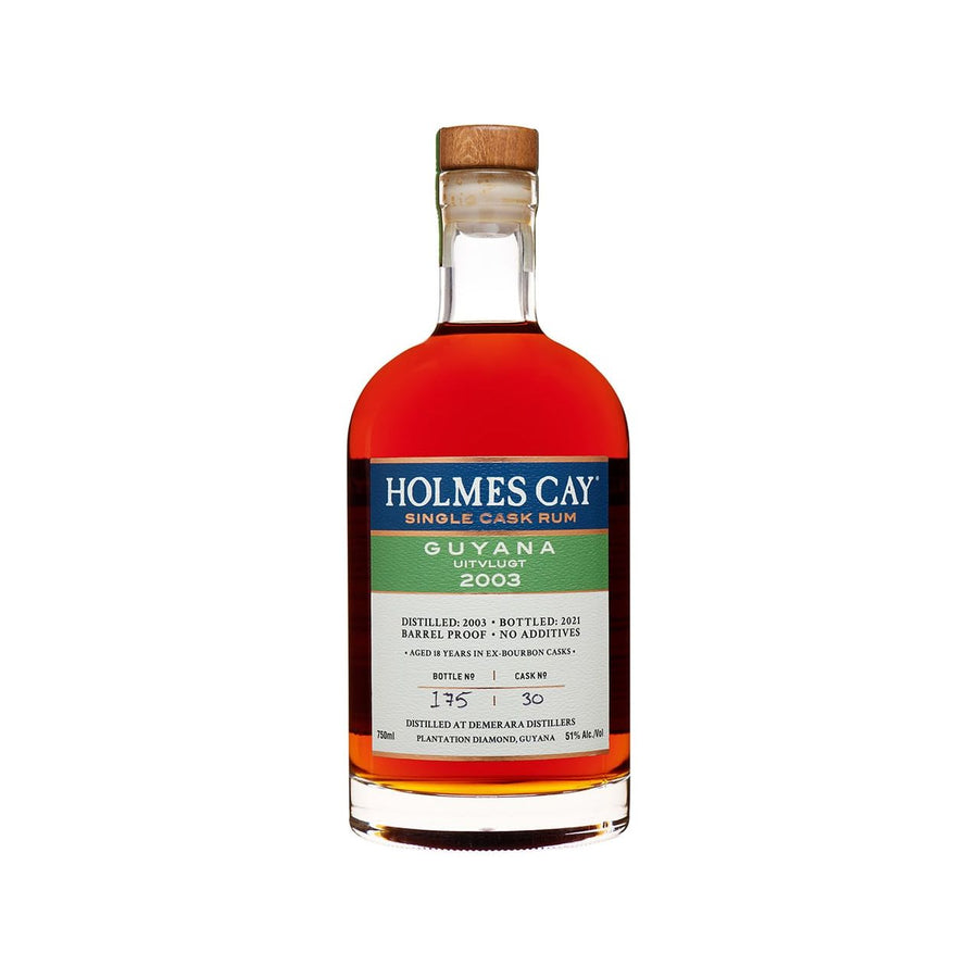 Holmes Cay Single Cask Rum Guyana Uitvlugt Barrel Proof 2003 750 ml - Cork & Mash