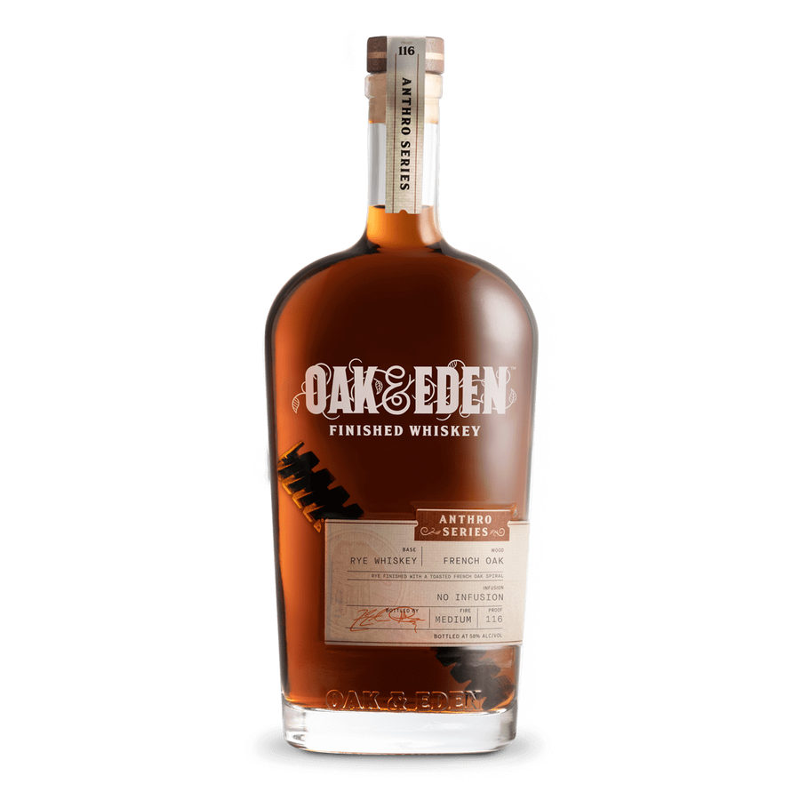 Oak & Eden Anthro Series Rye Whiskey French Oak 750 ml - Cork & Mash