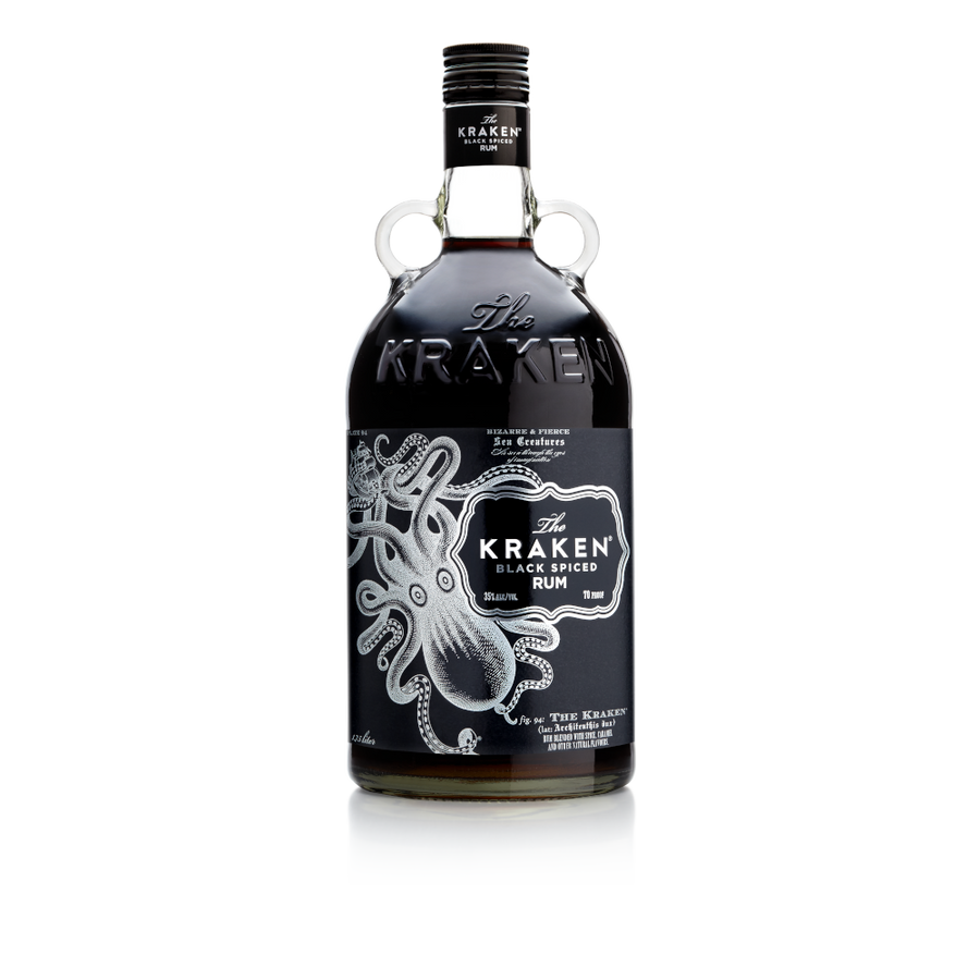 The Kraken Black Spiced 70 proof Black Label 750 ml - Cork & Mash