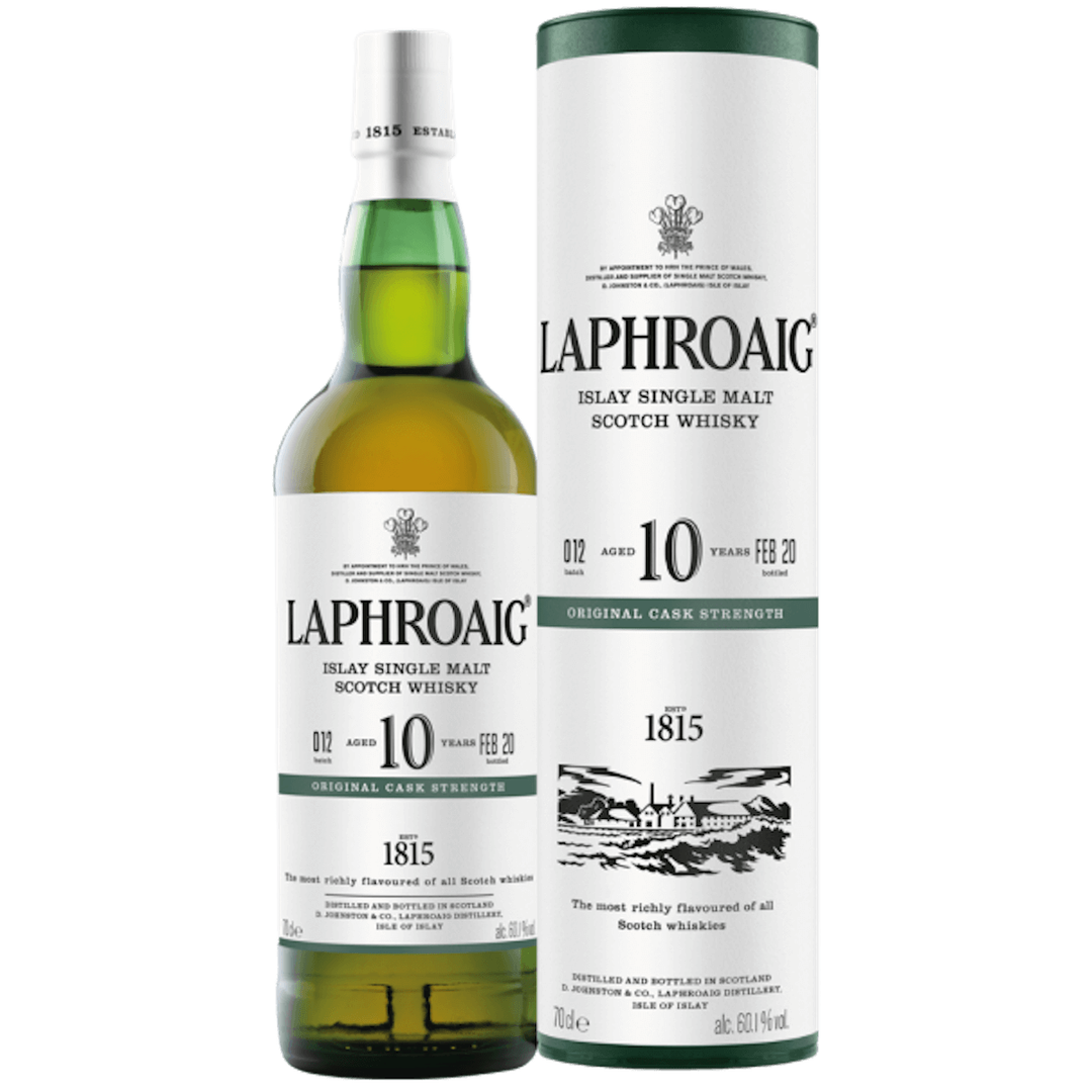 Laphroaig 10 Year Cask Strength 750 ml - Cork & Mash