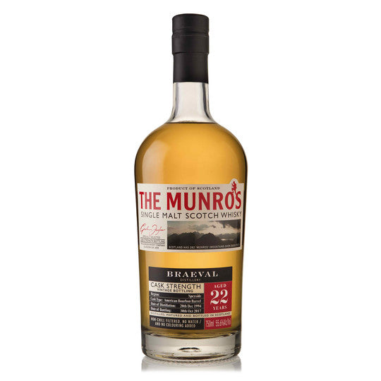 Munro's Braeval 22 Year Old 750 ml - Cork & Mash