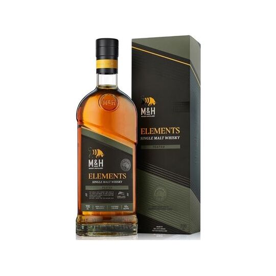 The M and H Distillery Milk and Honey Elements Peated Single Malt Whisky 750ml - Cork & Mash