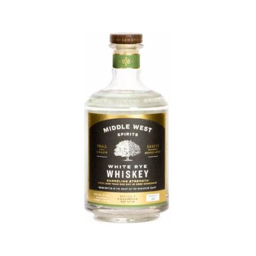 Middle West Spirits White Rye Whiskey Barreling Strength Small Batch Craft (Batch # 024) 750 ml - Cork & Mash