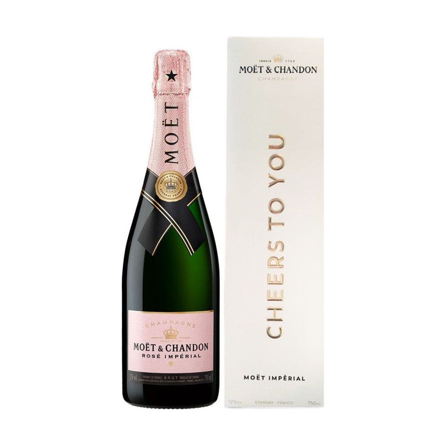 Moet & Chandon Rose Imperial "Cheers to You" 750ml - Cork & Mash