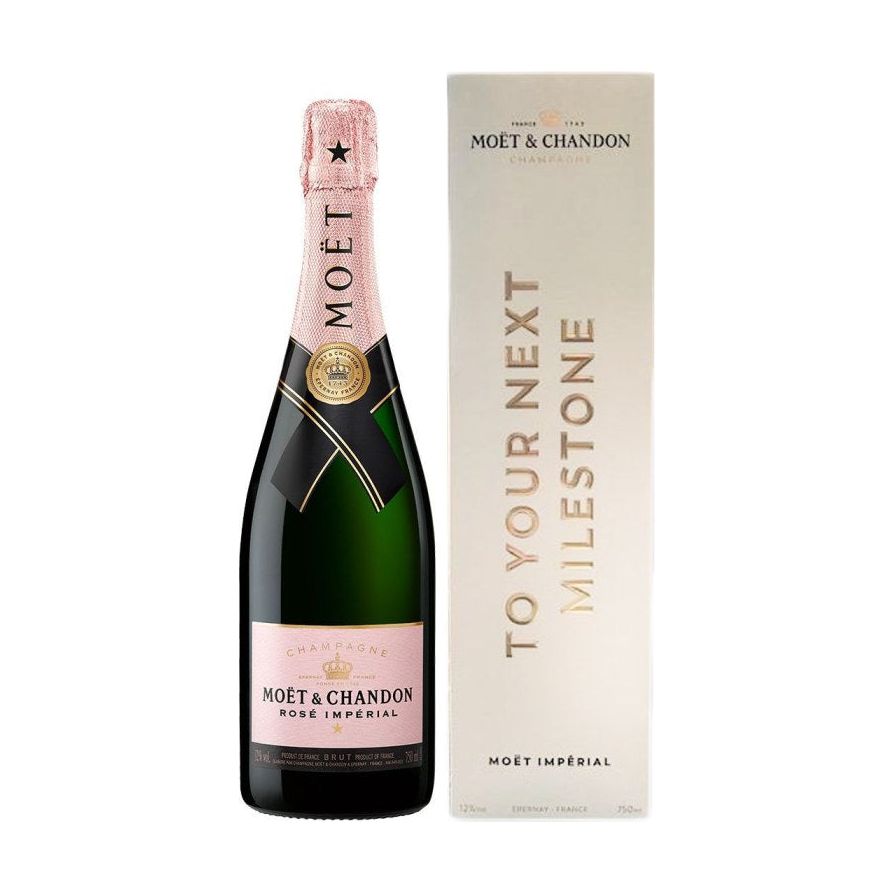 Moet & Chandon Rose Imperial "To Your Next Milestone" 750ml - Cork & Mash