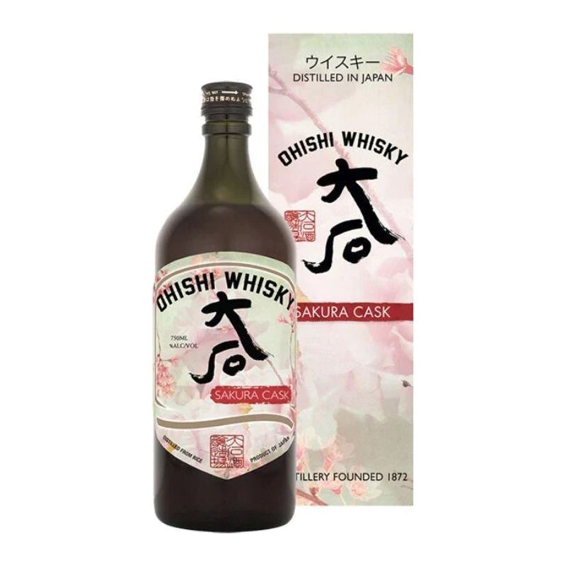 Ohishi Sakura Cask Whisky 750 ml - Cork & Mash