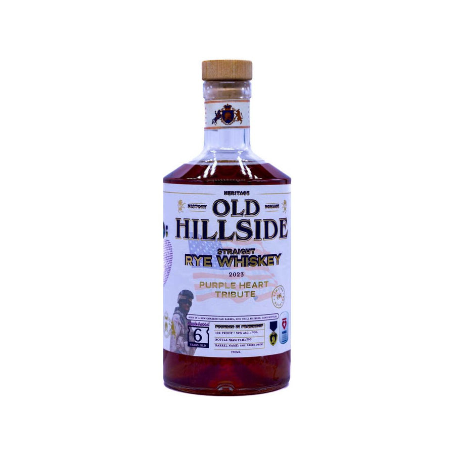 Old Hillside Straight Rye Purple Heart Tribute 6 year 750 ml - Cork & Mash