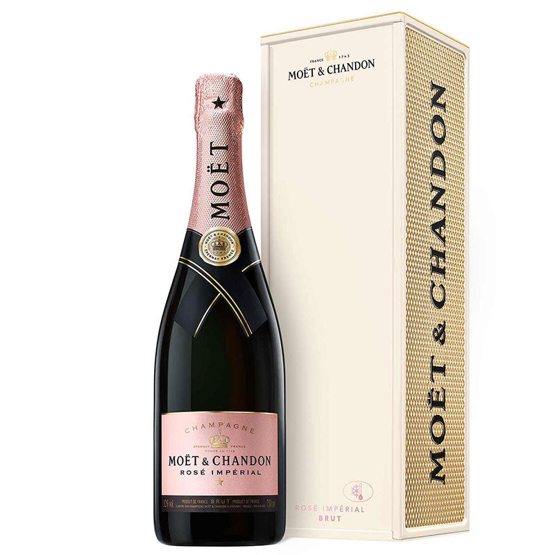 Moet & Chandon Champagne Rose Imperial Brut with Metal Box 750 ml - Cork & Mash