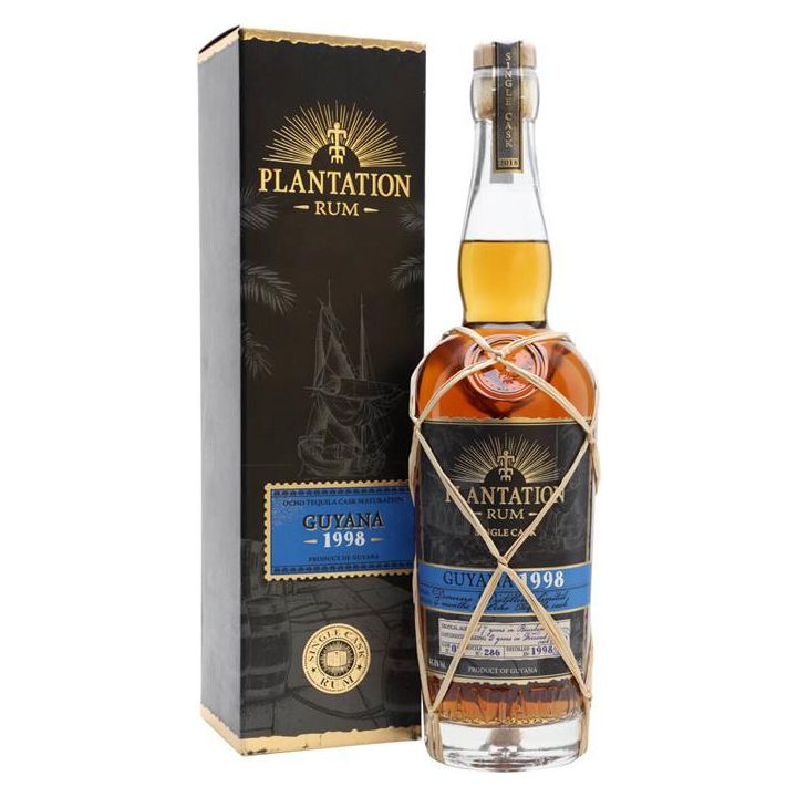 Plantation Rum Guyana Ocho Tequila Cask Maturation Single Cask Collection Rum 1998 750 ml - Cork & Mash