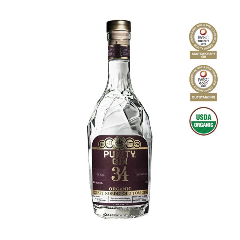 Purity Gin 34 Craft Nordic Old Tom Gin 750 ml - Cork & Mash