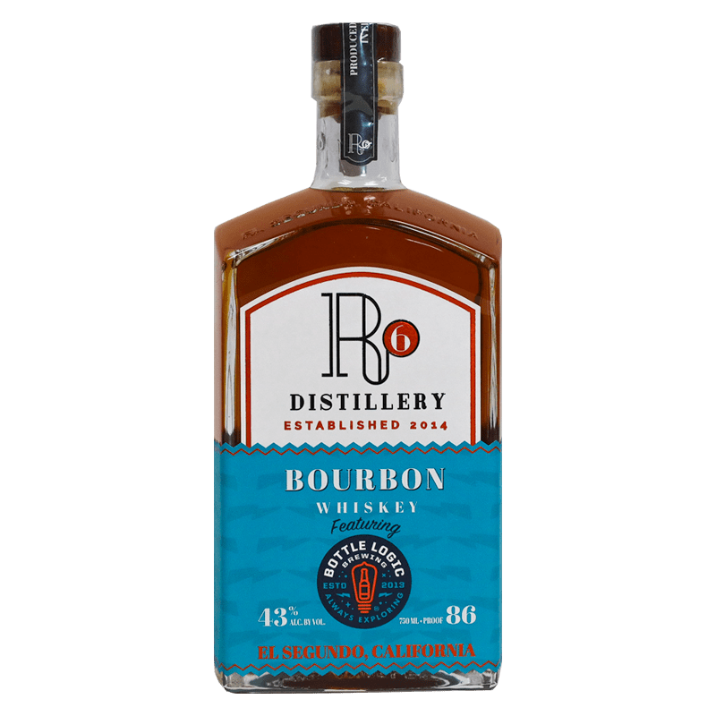 R6 Bourbon Whiskey Bottle Logic 750ml - Cork & Mash