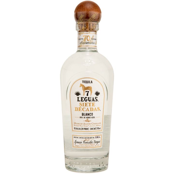 Tequila 7 Leguas Siete Decadas Blanco Special Edition 700ml - Cork & Mash