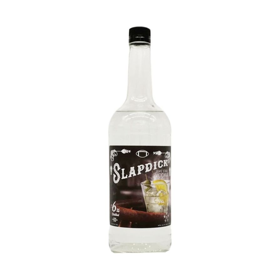 Slap Dick Coach Jason Brown's Five Star Vodka 6x Distilled 1 L - Cork & Mash