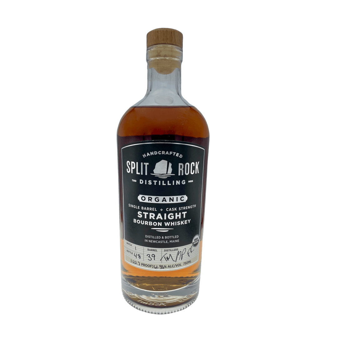 Split Rock Organic Single Barrel Cask Strength Straight Bourbon WHiskey 750 ml - Cork & Mash