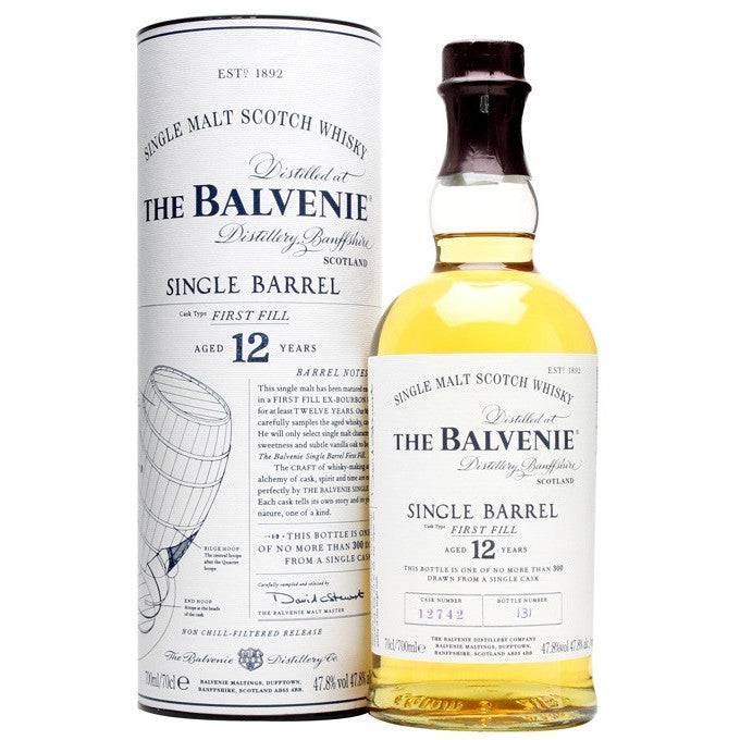 The Balvenie 12 Year Single Barrel Single Malt Scotch Whisky 750ml - Cork & Mash