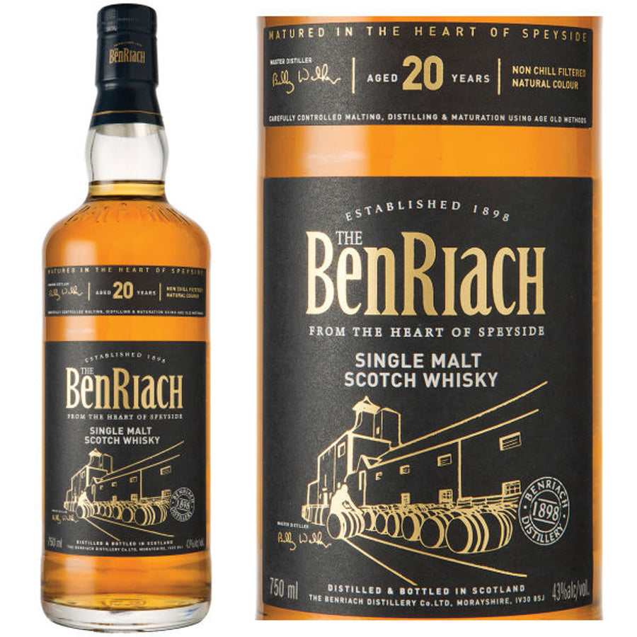 BenRiach 20-Year-Old Single Malt 750 ml - Cork & Mash