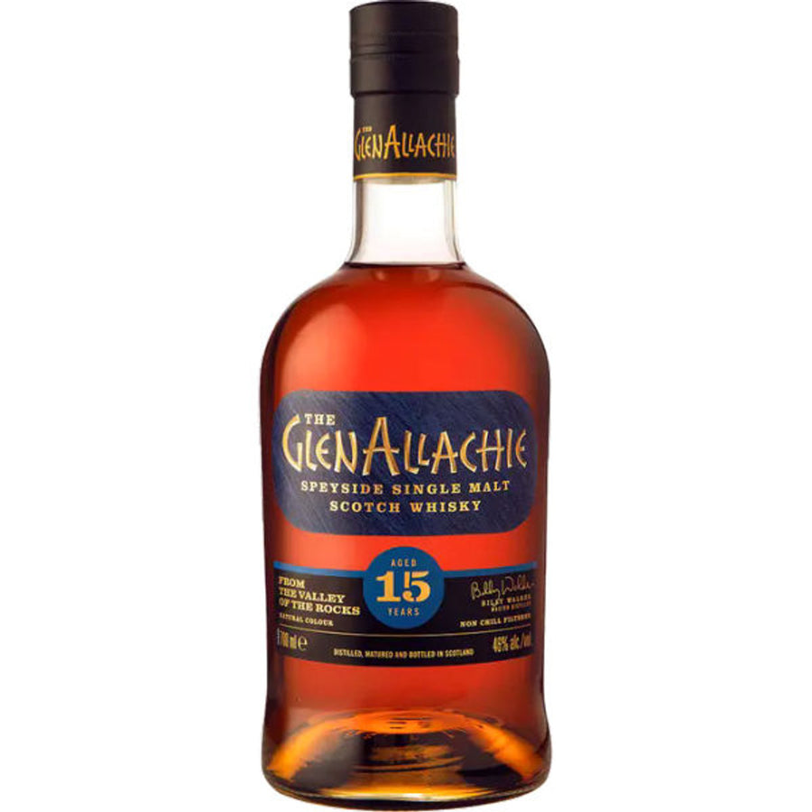 GlenAllachie 15 Year Single Malt Scotch 700ml - Cork & Mash