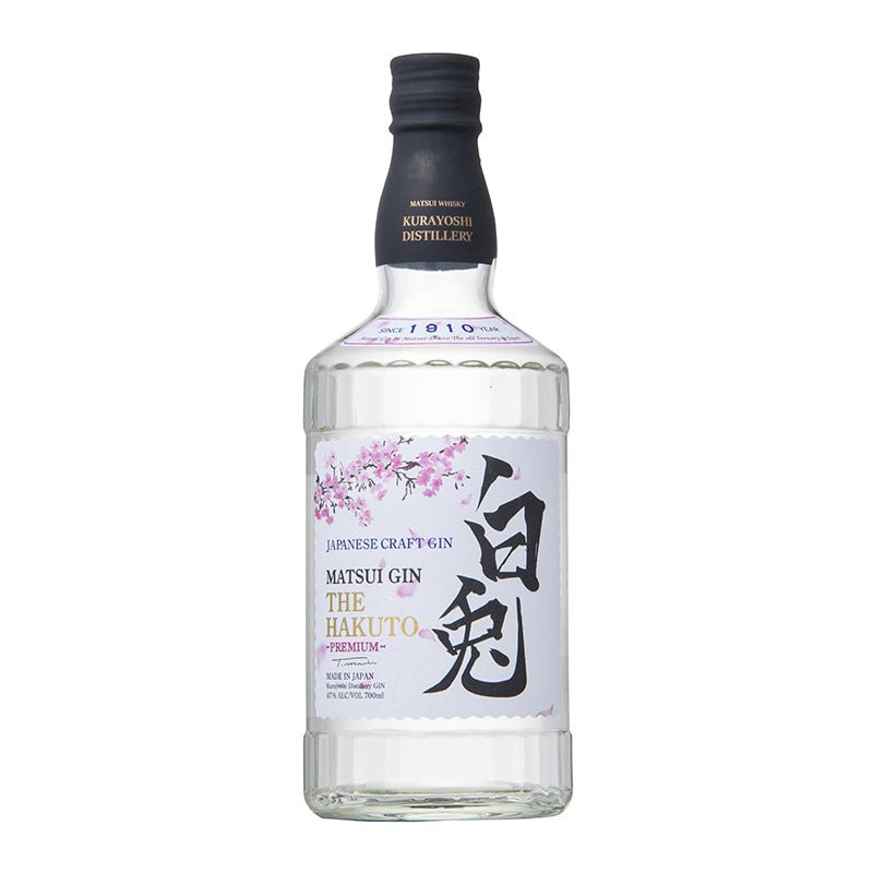 Japanese Craft Matsui Gin The Hakuto Premium 700 ml - Cork & Mash