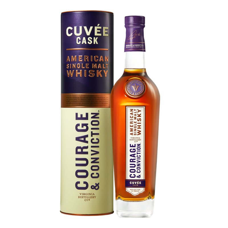 Courage & Conviction Cuvee Cask American Single Malt Whisky 92 Proof 750 ml - Cork & Mash