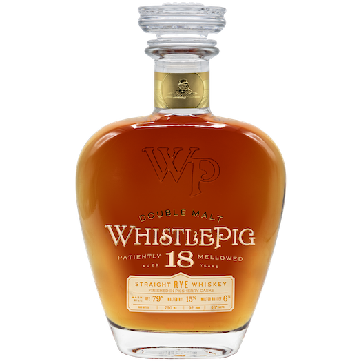 WhistlePig Double Malt 18 Year Old Straight Rye Whiskey 750ml - Cork & Mash