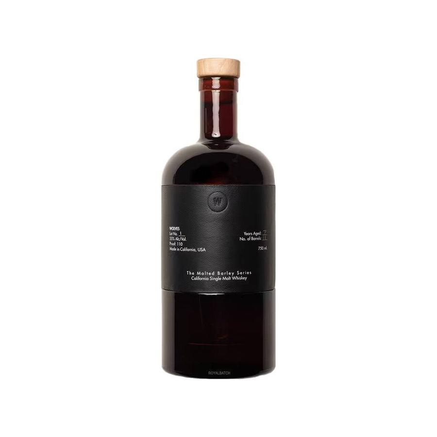 Wolves The Malted Barley Series Black Leather Single Malt Aged 7 years 750 ml - Cork & Mash